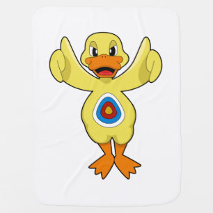 Duck Darts Bullseye Baby Blanket