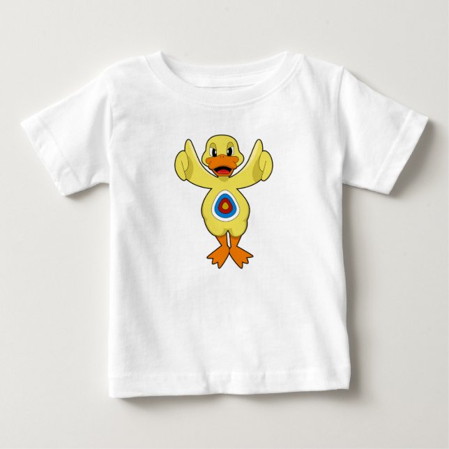Duck Darts Bullseye Baby T-Shirt (Front)