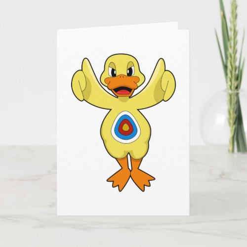 Duck Darts Bullseye Card