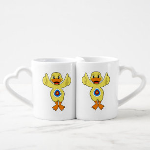 Duck Darts Bullseye Coffee Mug Set