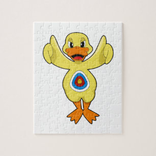 Duck Darts Bullseye Jigsaw Puzzle