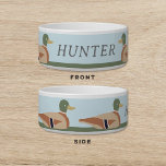 Duck Decoy Light Blue Dog Cat Pet<br><div class="desc">'Duck Decoy' Pet Bowl.</div>