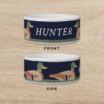 Duck Decoy Navy Dog Cat Pet<br><div class="desc">'Duck Decoy' Pet Bowl.</div>