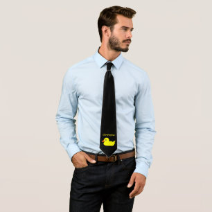 Duck Design Personalised Neck Tie