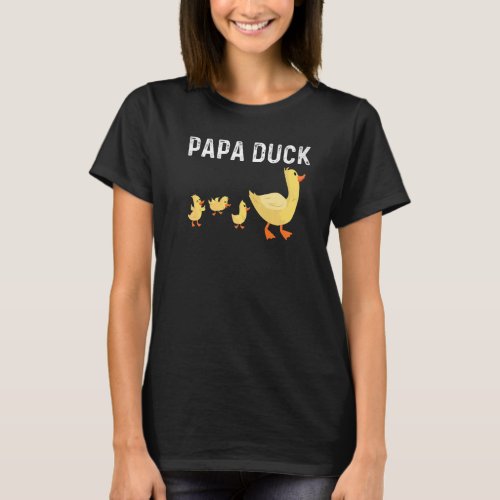 Duck Designs For Dad Men Farm Duckling Owner Hunte T_Shirt