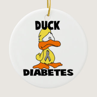 Duck Diabetes Ceramic Ornament