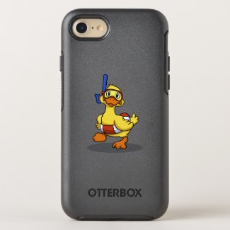 Duck diving - yellow duck OtterBox iPhone case