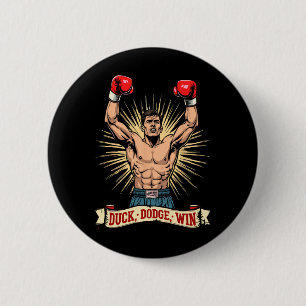 Duck Dodge Win Boxing Champion Spirit  Button