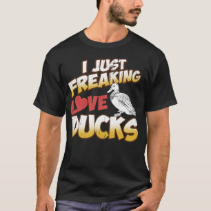 Duck doggie school animal art T-Shirt