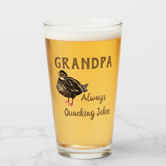 Duck Drinking Glass (Front Filled)