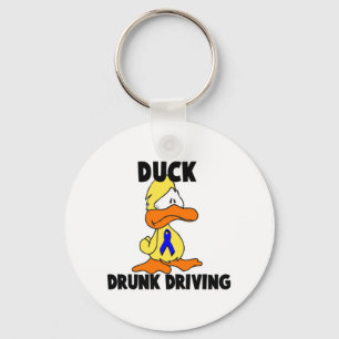 Duck Drunk Driving Keychain