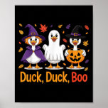 Duck Duck Boo Funny Halloween Costume Duck  Poster