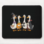 Duck Duck Boo Funny Halloween Costume Duck Pumpkin Mouse Pad