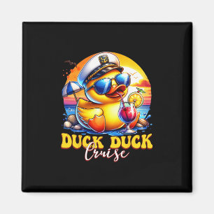 Duck Duck Cruise Funny Family Cruising Matching Gr Magnet