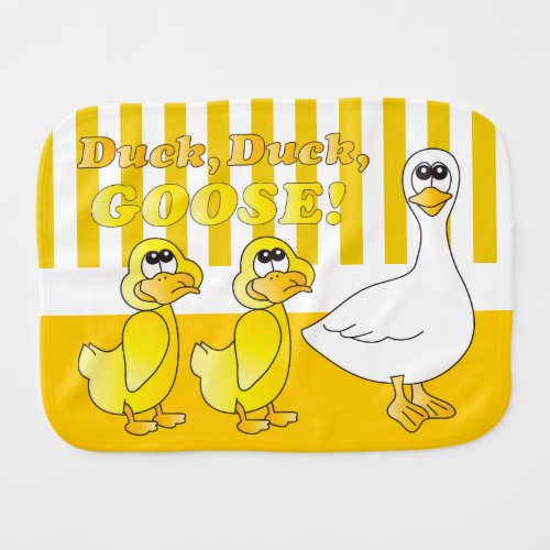 Duck Duck Goose _ Baby Burp Cloth