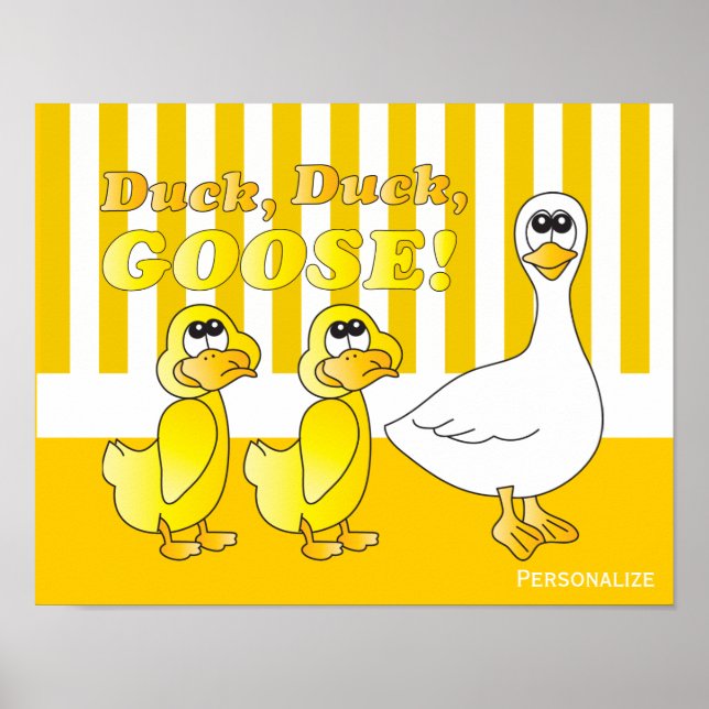 Duck, Duck, Goose Baby Nursery Theme Poster (Front)