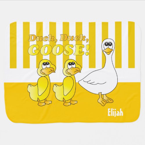 Duck Duck Goose Baby Nursery Theme Swaddle Blanket