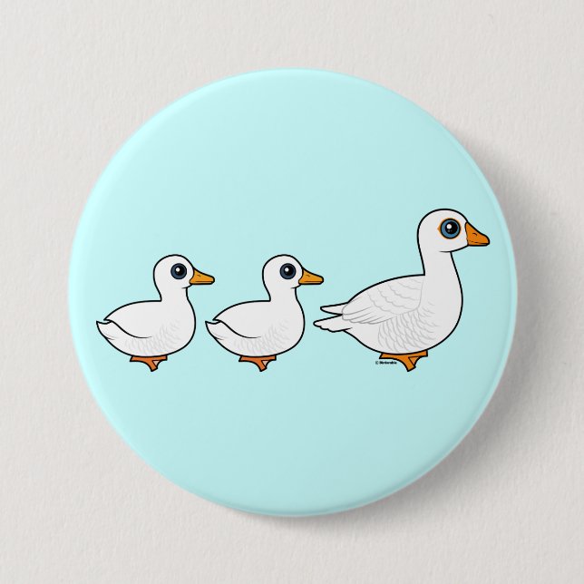 Duck Duck Goose Domestic Pinback Button (Front)