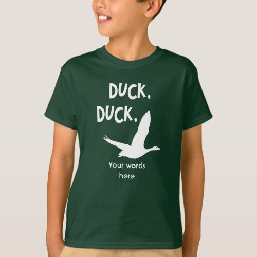 Duck Duck Goose Game Customizable T_shirt