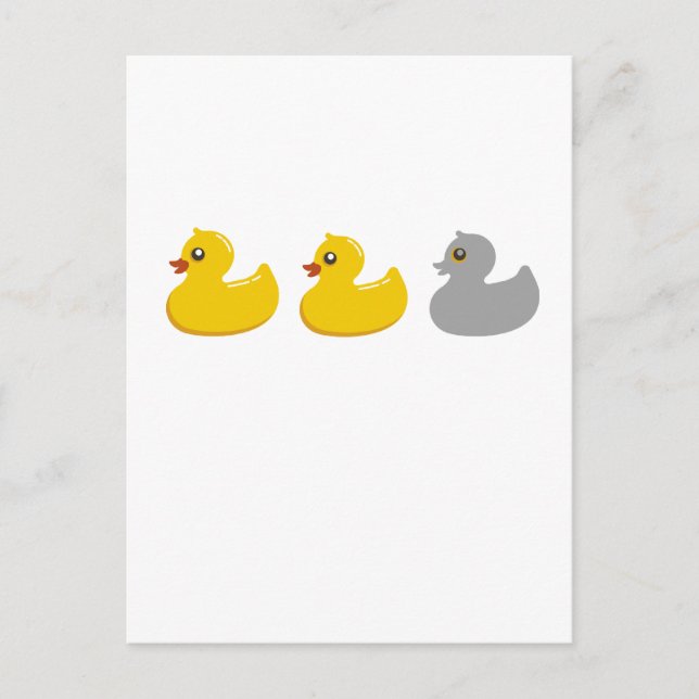 Duck, Duck, Gray Duck T Shirts.png Postcard (Front)