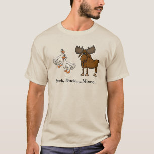 Duck, Duck Moose Funny Men's /Boys Hunting T-shirt
