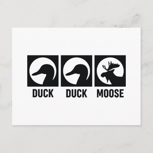 Duck Duck Moose Postcard