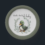 Duck Duck Oh Baby duck theme baby shower Paper Plates<br><div class="desc">Duck Duck Oh Baby is a vintage duck theme baby shower collection.</div>