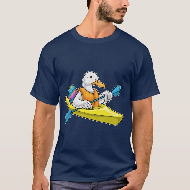Duck Easter Kayak T-Shirt (Front)