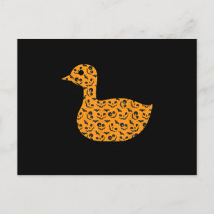 Duck Easy Halloween Outfit Mallard Dipper Lazy Announcement Postcard