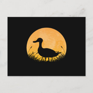 Duck Easy Halloween Outfit Mallard Dipper Moon Announcement Postcard
