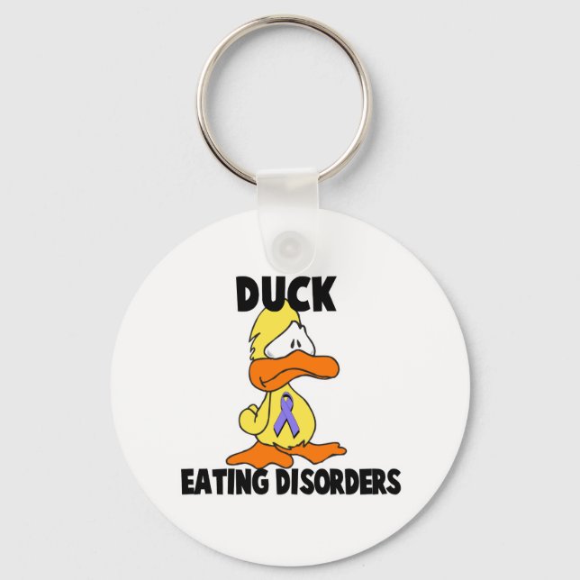 Duck Eating Disorders Keychain (Front)