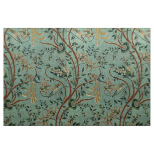 Duck Egg Blue Chinoiserie Pattern Fabric