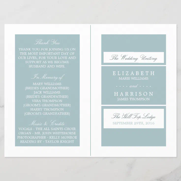 duck egg blue wedding