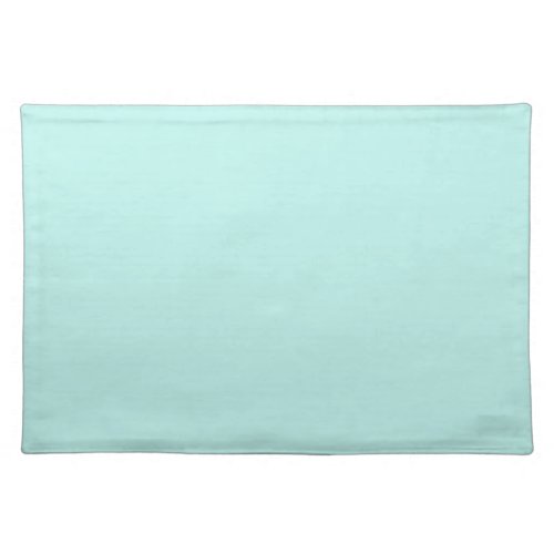 Duck egg _ Solid color aqua blue Cloth Placemat