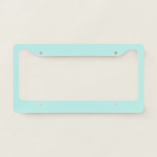 Duck egg _ Solid color aqua blue License Plate Frame