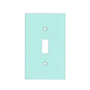 Duck egg - Solid color aqua blue Light Switch Cover