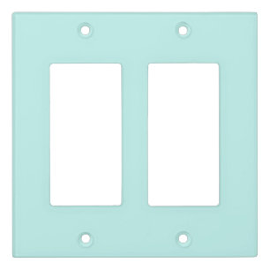 Duck egg - Solid color aqua blue Light Switch Cover