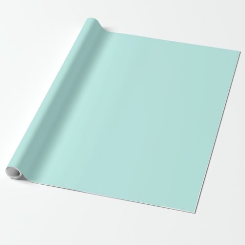 Duck egg _ Solid color aqua blue Wrapping Paper