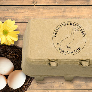 Duck Eggs Simple Business Rubber Stamp