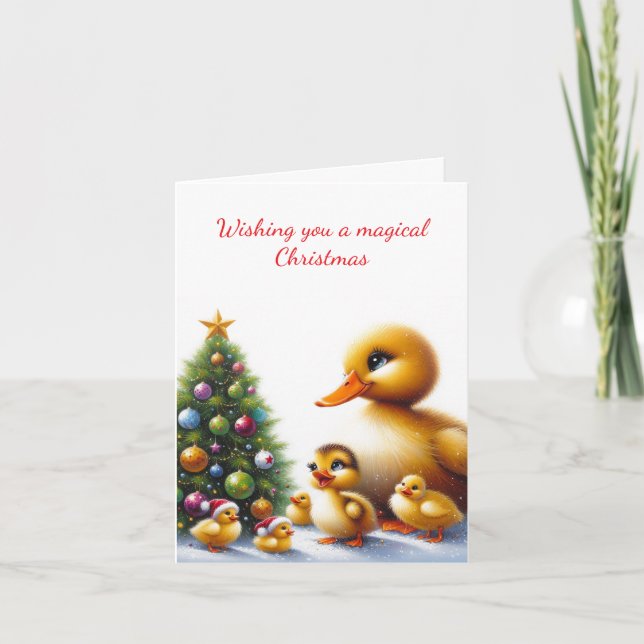 Duck Family Christmas Card (Front)