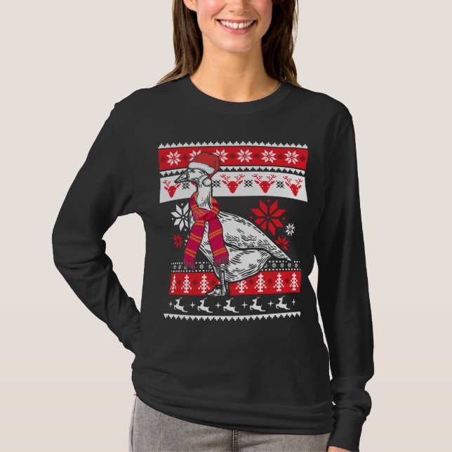 Duck Farm Farmer Animal Goose Ugly Christmas T-Shirt (Front)