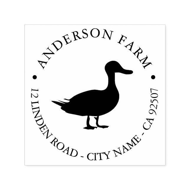 Duck - Farm Self-inking Stamp (Design)