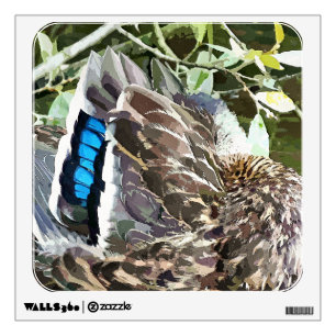 DUCK FEATHERS WALL DECAL