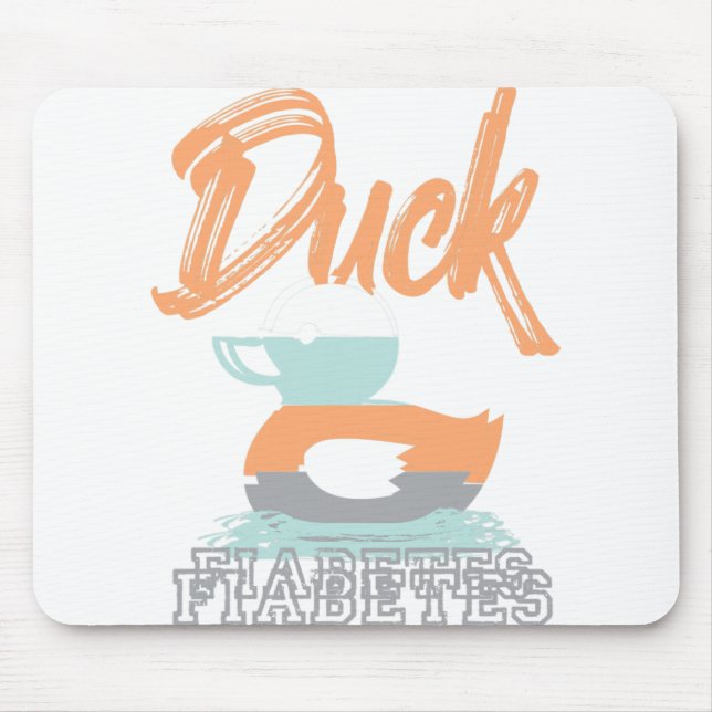 Duck Fiabetes t Diabetes Awareness Day T1D Mouse Pad (Front)