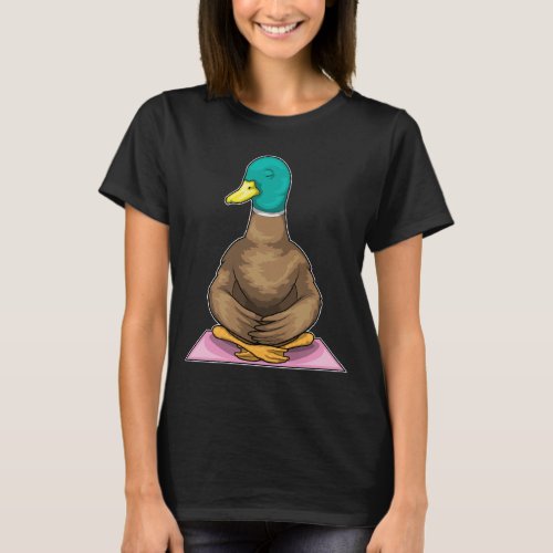 Duck Fitness Yoga Meditation T_Shirt