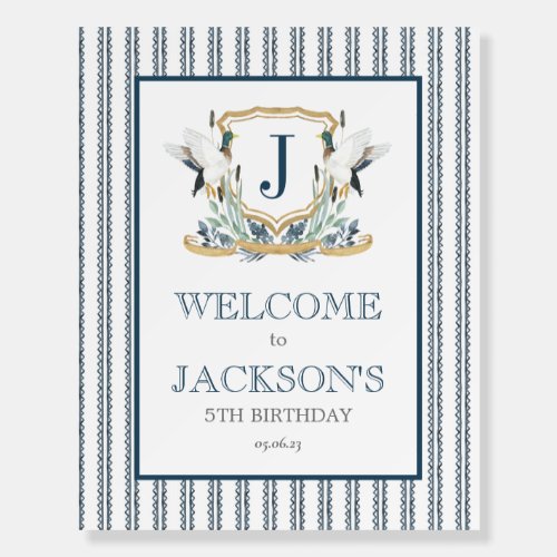 Duck Foam Board, Mallard Duck welcome sign, 