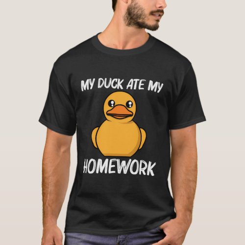 Duck For Yellow Duckie Water Bird Animal T_Shirt