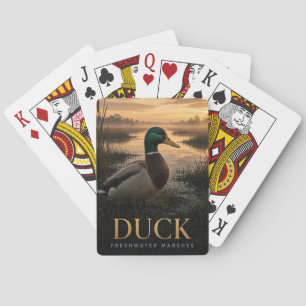 Duck Freshwater Marshes Wildlife ANIMAL Poker Cards
