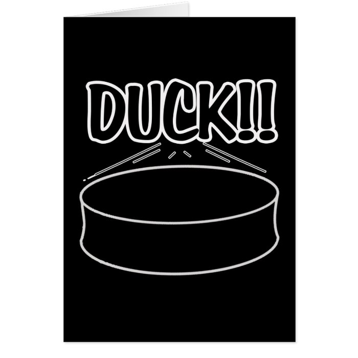 Duck Get Well Soon Hockey Card