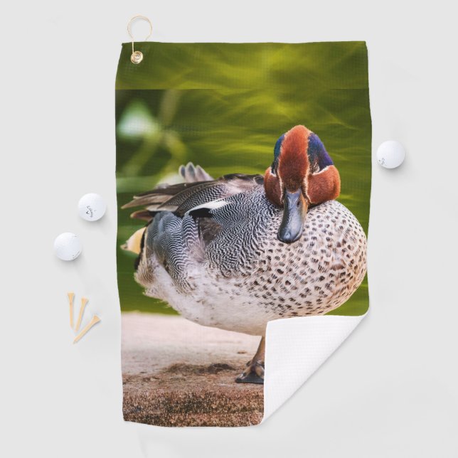 Duck Gets A Leg Up Golf Towel (InSitu)